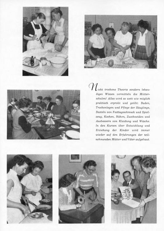 1956 wird die Mütterschule im bundesweiten Verbandsmagazin des Paritätischen Gesamtverbands vorgestellt.